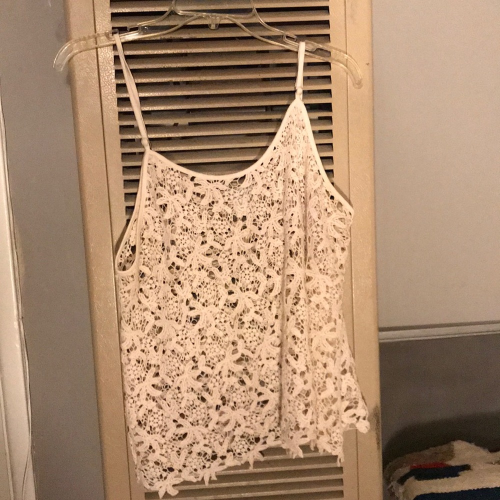 Cream lace top